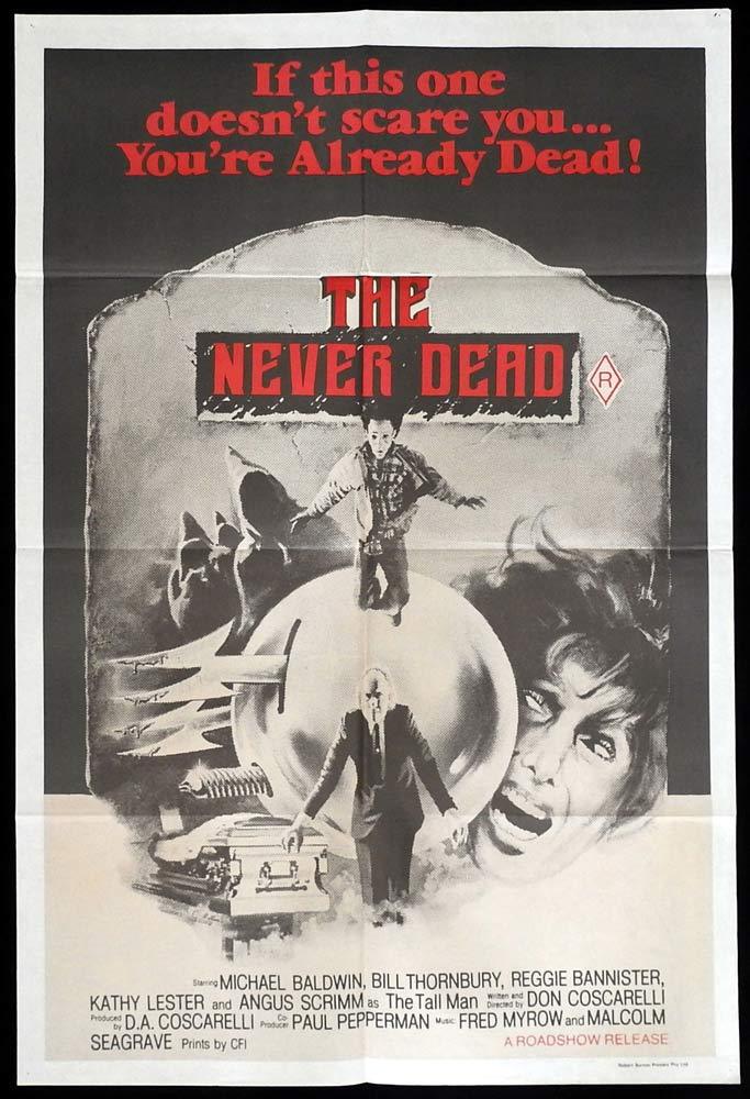 THE NEVER DEAD aka PHANTASM Original One sheet Movie Poster Don Coscarelli Horror