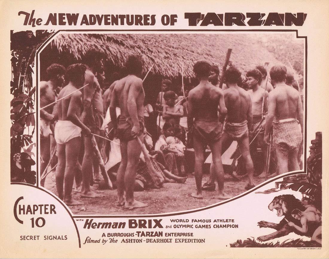 THE NEW ADVENTURES OF TARZAN Chapter 10 Lobby Card 2 Herman Brix Vintage Serial 1935