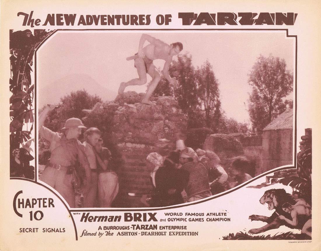 THE NEW ADVENTURES OF TARZAN Chapter 10 Lobby Card 8 Herman Brix Vintage Serial 1935