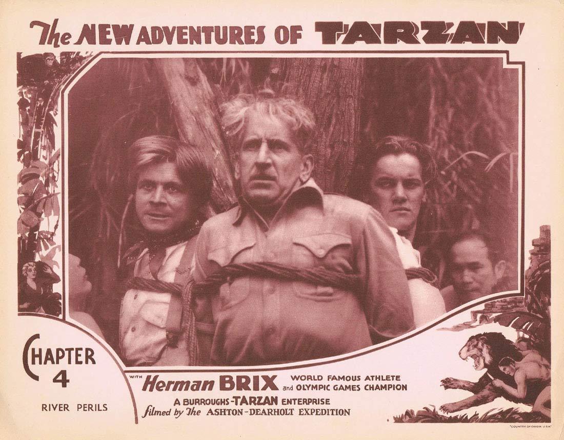 THE NEW ADVENTURES OF TARZAN Chapter 4 Lobby Card 3 Herman Brix Vintage Serial 1935