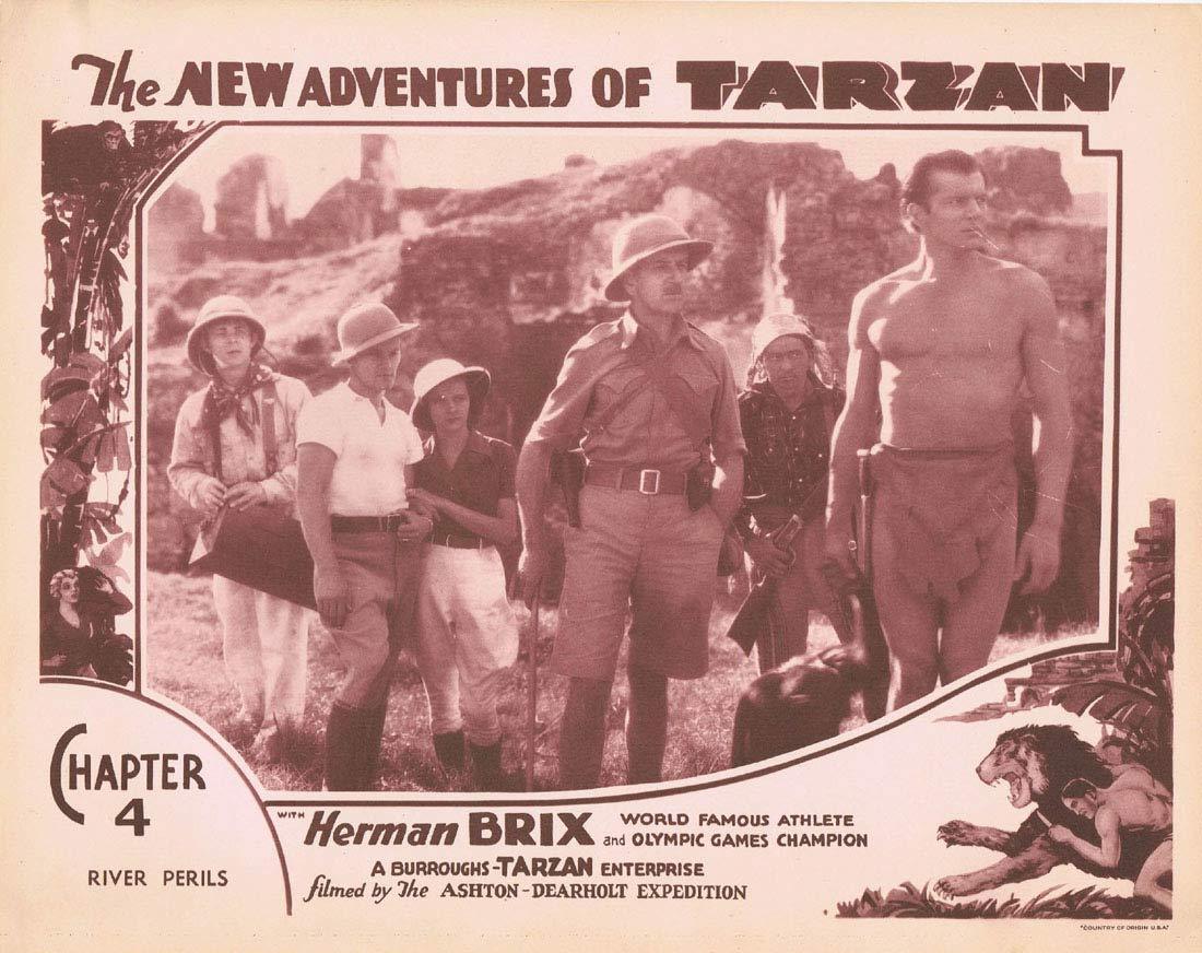 THE NEW ADVENTURES OF TARZAN Chapter 4 Lobby Card 7 Herman Brix Vintage Serial 1935