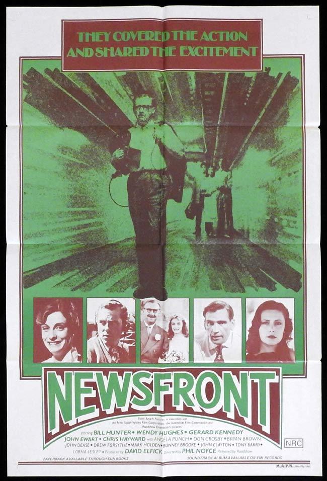 NEWSFRONT Original One Sheet poster  Phillip Noyce Bill Hunter Wendy Hughes