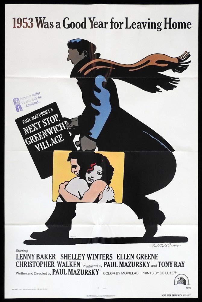 NEXT STOP GREENWICH VILLAGE Original US One Sheet Movie Poster Milton Glaser art