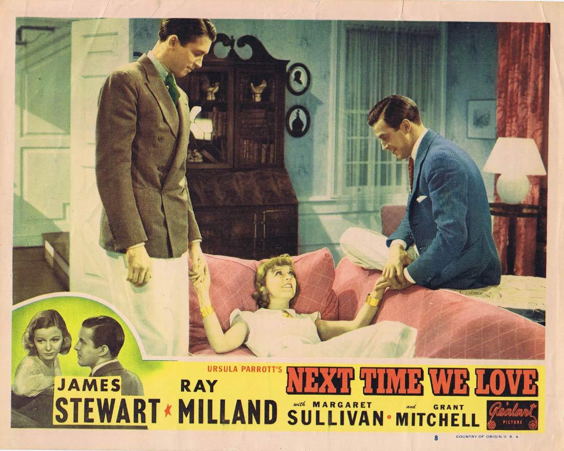 NEXT TIME WE LOVE Original Lobby Card 8 Margaret Sullavan James Stewart Ray Milland 1948r