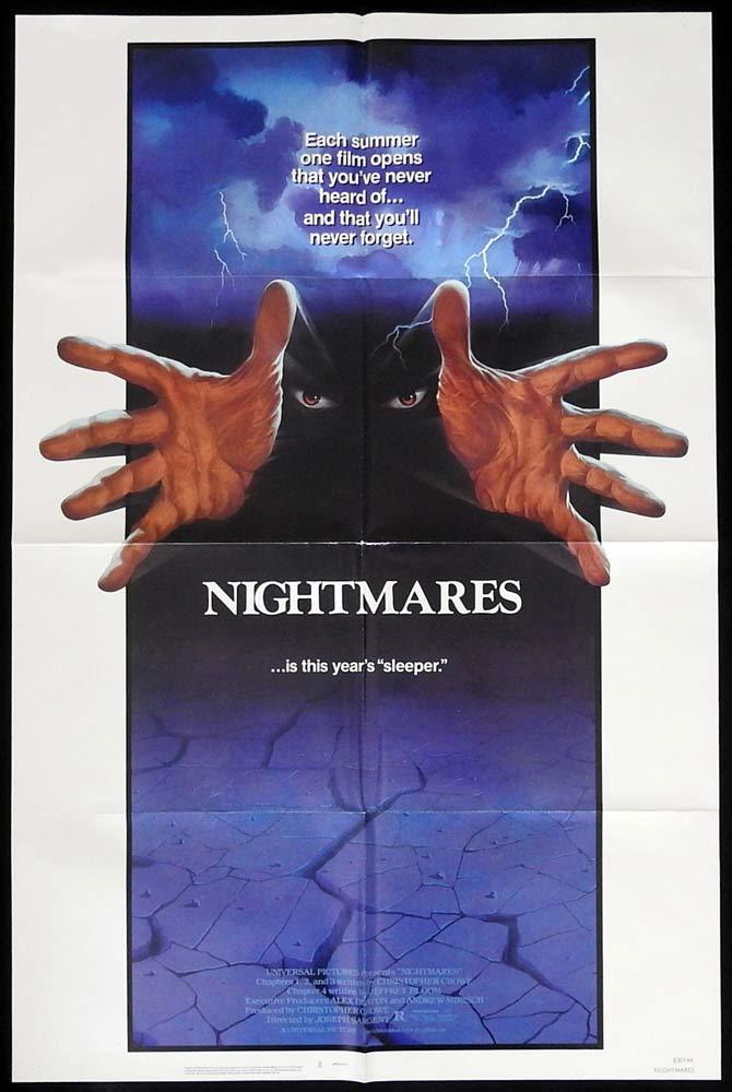 NIGHTMARES Original US One sheet Movie poster Cristina Raines Joe Lambie