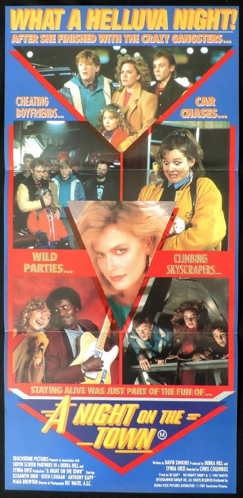 A NIGHT ON THE TOWN Adventures in Babysitting Daybill Movie Poster Elisabeth Shue