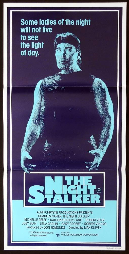 THE NIGHT STALKER Original Daybill Movie Poster Charles Napier Michelle Reese