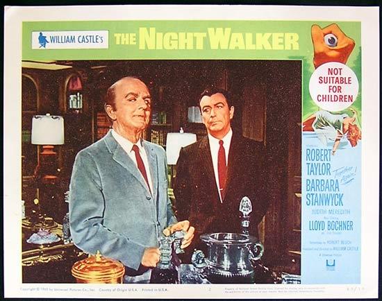 THE NIGHT WALKER 1965 William Castle Lobby card 2 Barbara Stanwyck