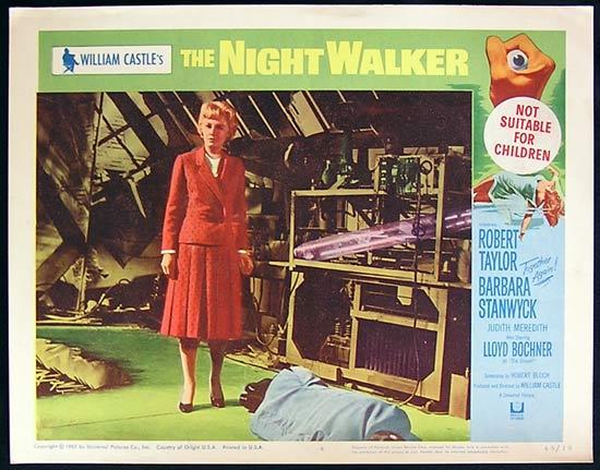 THE NIGHT WALKER 1965 William Castle Lobby card 4 Barbara Stanwyck