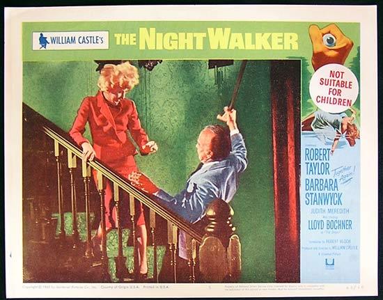 THE NIGHT WALKER 1965 William Castle Lobby card 5 Barbara Stanwyck