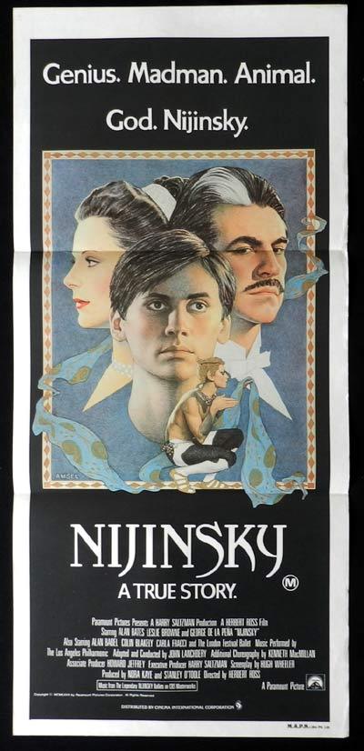 NIJINSKY Original Daybill Movie Poster Alan Bates
