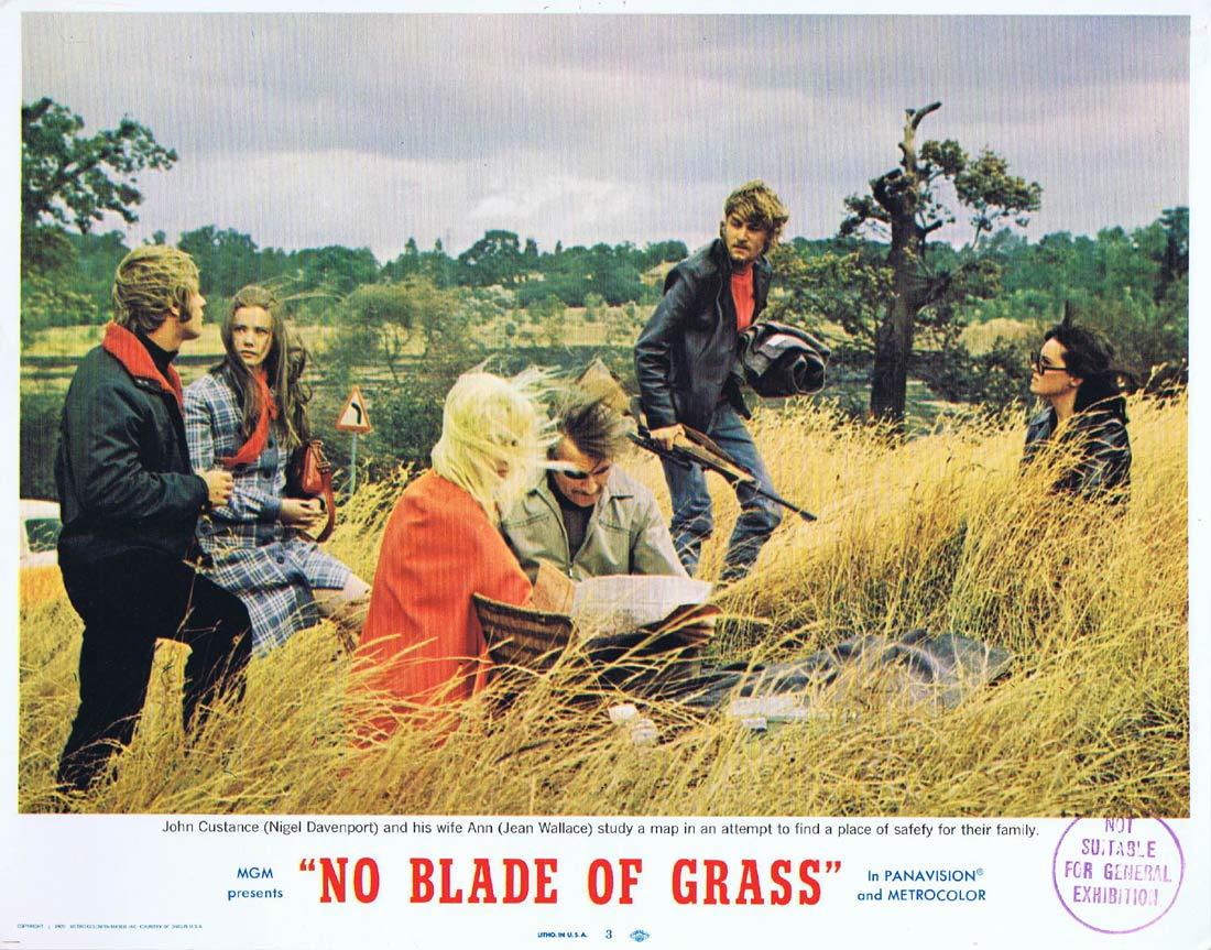 NO BLADE OF GRASS Lobby Card 3 Nigel Davenport Jean Wallace