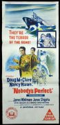 NOBODY'S PERFECT Daybill Movie Poster James Whitmore