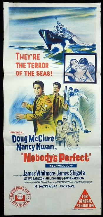 NOBODY’S PERFECT Daybill Movie Poster James Whitmore