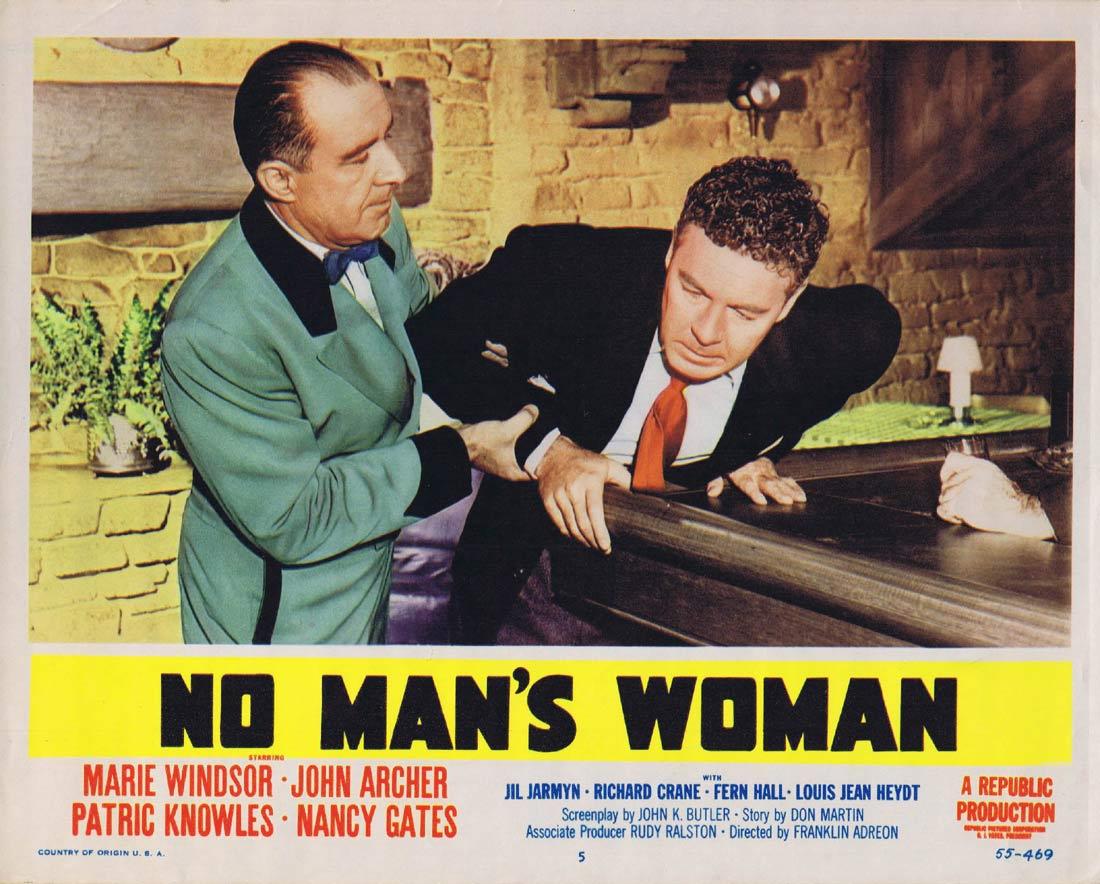 NO MANS WOMAN Lobby Card 5 Marie Windsor John Archer Patric Knowles