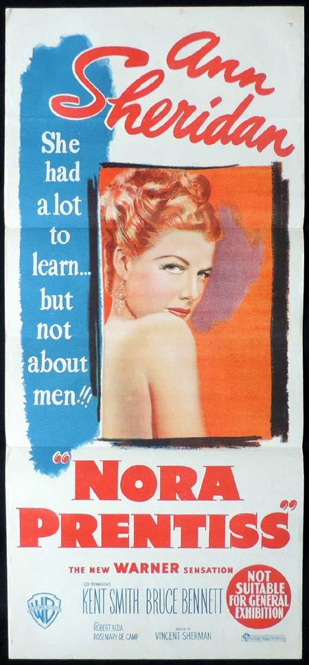 NORA PRENTISS Original Daybill Movie Poster Ann Sheirdan