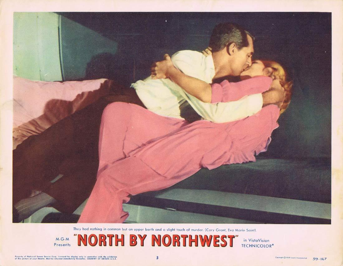 NORTH BY NORTHWEST Lobby Card 3 1959 Alfred Hitchcock Cary Grant