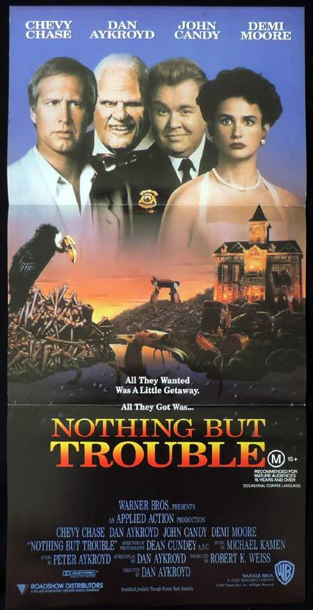 NOTHING BUT TROUBLE Original Daybill Movie Poster Chevy Chase John Candy