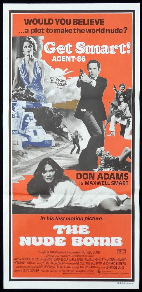 THE NUDE BOMB daybill Movie poster GET SMART Don Adams