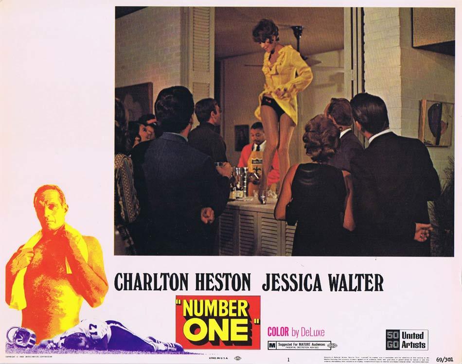 NUMBER ONE Lobby Card 1 Charlton Heston Jessica Walter Bruce Dern