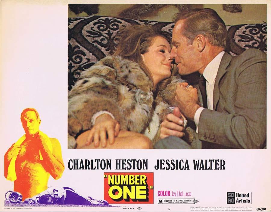 NUMBER ONE Lobby Card 5 Charlton Heston Jessica Walter