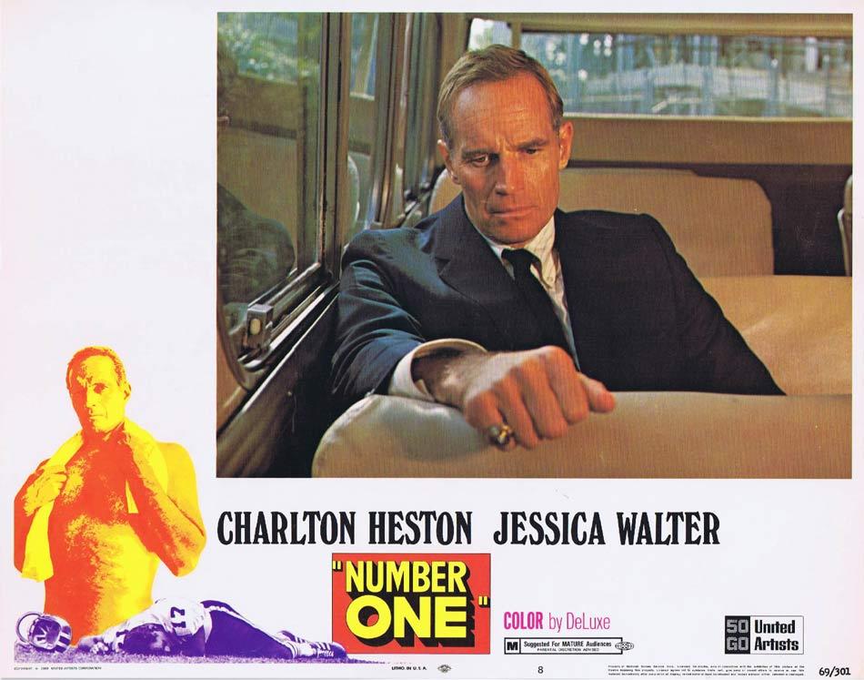 NUMBER ONE Lobby Card 8 Charlton Heston Jessica Walter Bruce Dern