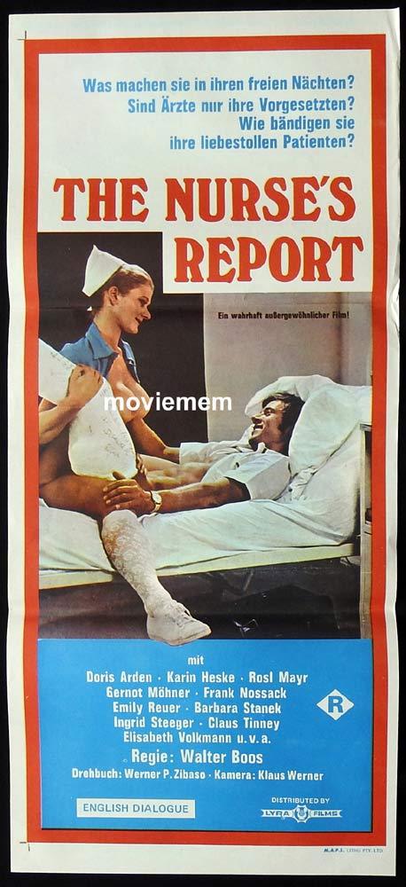 THE NURSE’S REPORT Original Daybill Movie poster Sexploitation Doris Arden