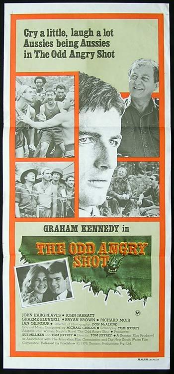 THE ODD ANGRY SHOT Original Daybill Movie poster Graham Kennedy