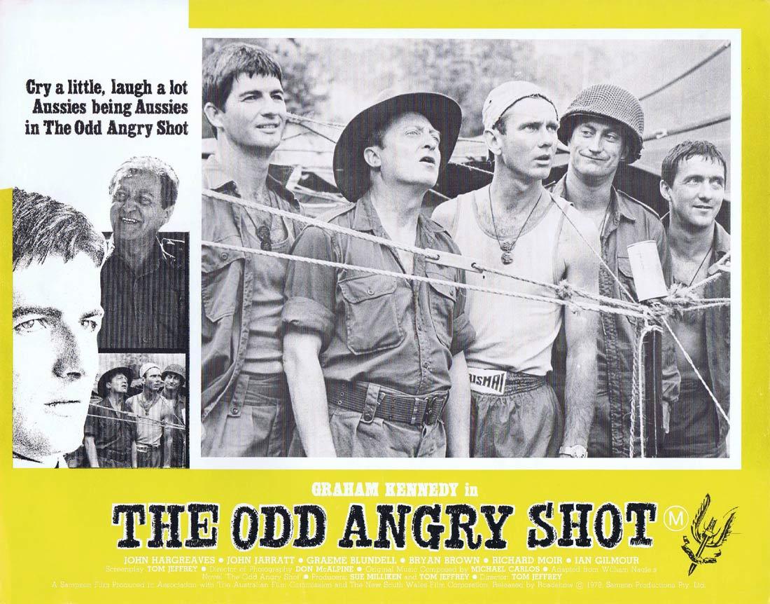 THE ODD ANGRY SHOT Australian Lobby Card 7 Graham Kennedy VIETNAM