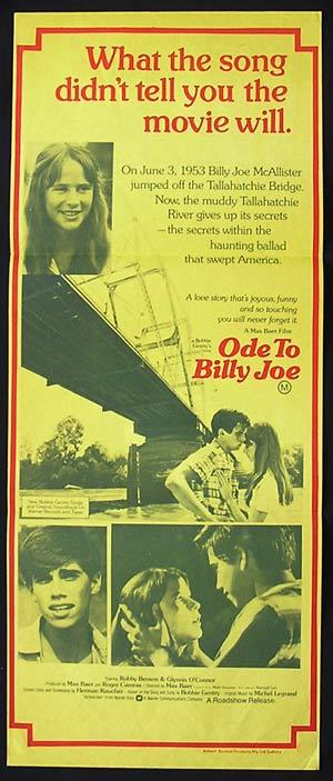 ODE TO BILLIE JOE Movie poster 1967 Robby Benson daybill