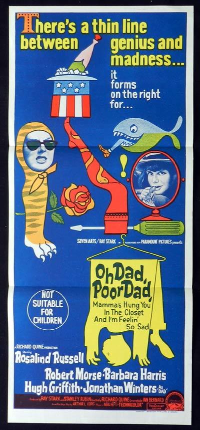 OH DAD POOR DAD Original Daybill Movie Poster William Holden Lilli Palmer
