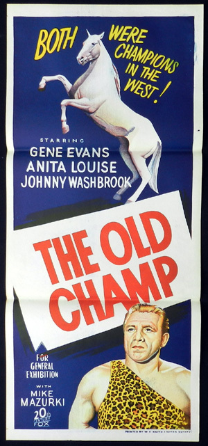 MY FRIEND FLICKA The Old Champ Original Daybill Movie poster 1956