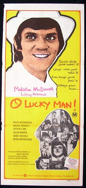 O LUCKY MAN 1973 Malcolm MacDowell Daybill Movie Poster