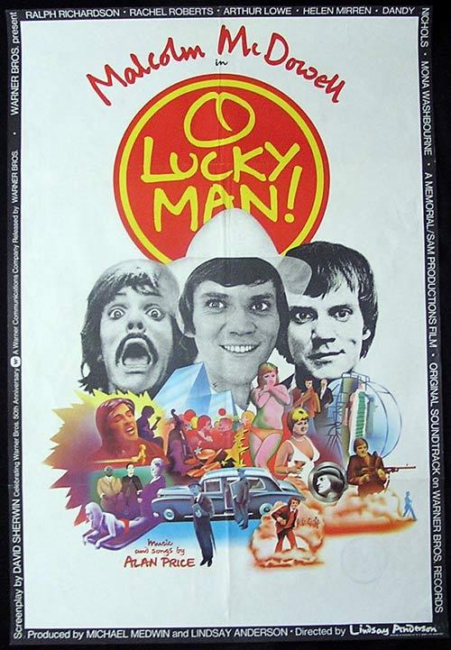 O LUCKY MAN Original One sheet Movie poster Malcolm McDowell