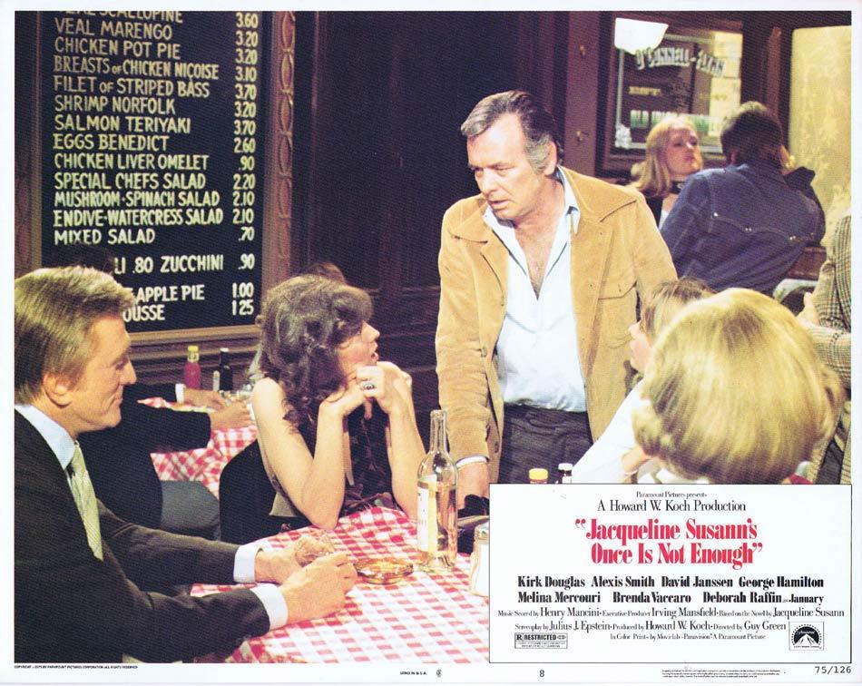 ONCE IS NOT ENOUGH Lobby Card 8 Kirk Douglas Alexis Smith David Janssen