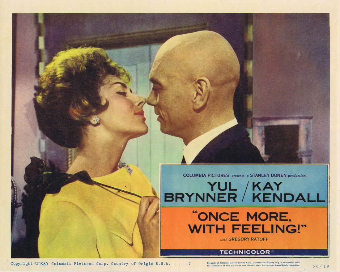 ONCE MORE WITH FEELING Lobby Card 2 Yul Brynner Kay Kendall Gregory Ratoff