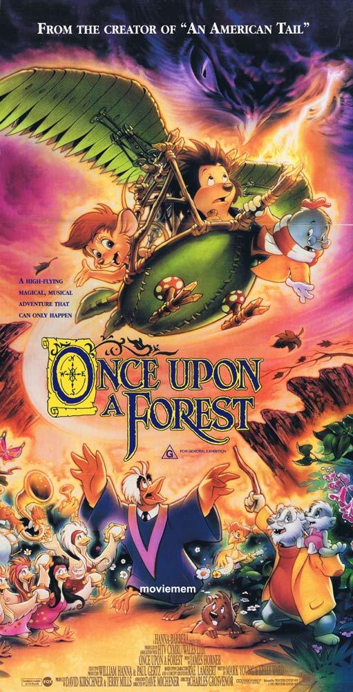 ONCE UPON A FOREST Original Daybill Movie poster
