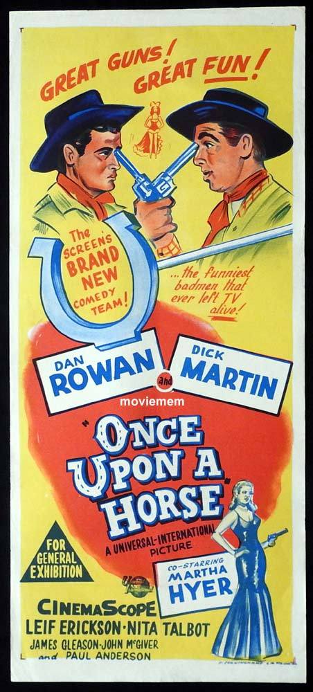 ONCE UPON A HORSE Original Daybill Movie Poster Dick Martin Dan Rowan