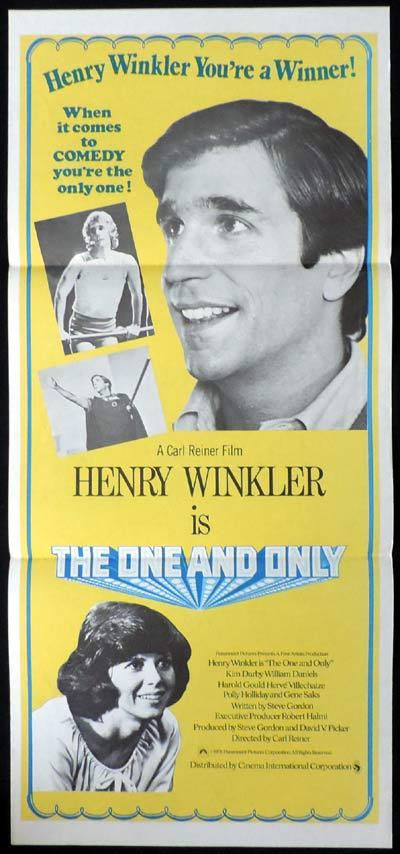 THE ONE AND ONLY Daybill Movie poster Henry Winkler