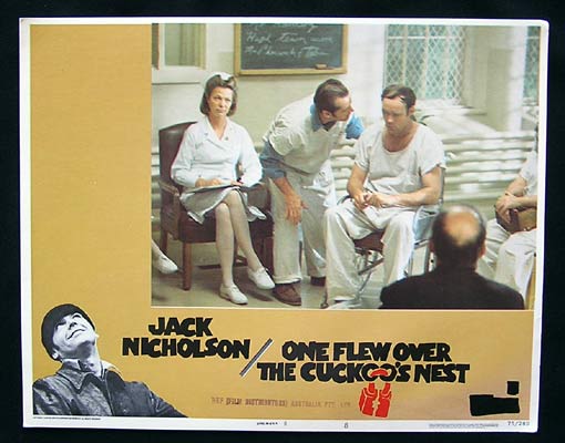 ONE FLEW OVER THE CUCKOO’S NEST 1975 Lobby Card 8 Jack Nicholson