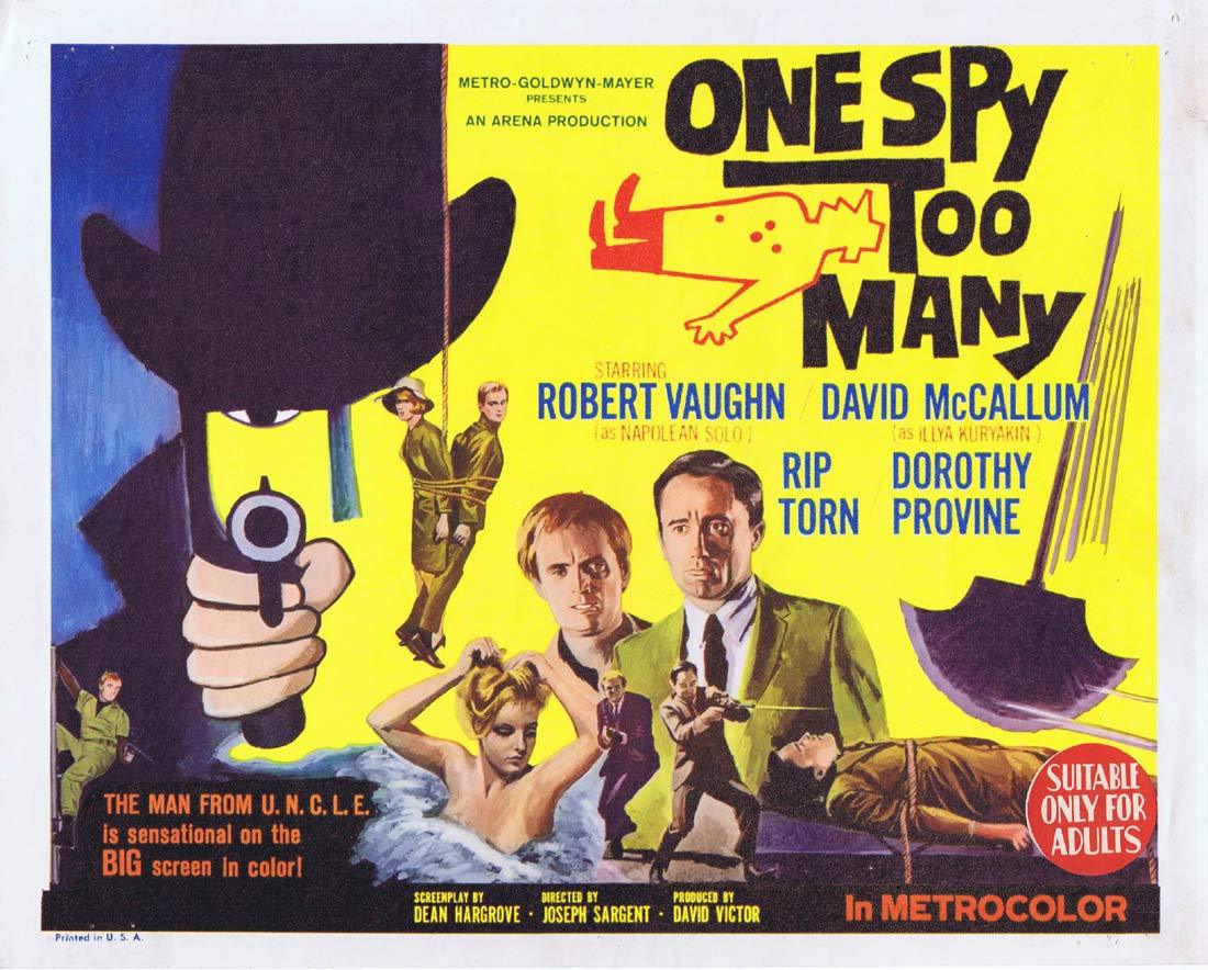 ONE SPY TOO MANY Original Title Lobby Card Man from Uncle