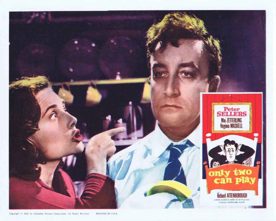 ONLY TWO CAN PLAY Lobby Card 5 Peter Sellers Mai Zetterling Virginia Maskell