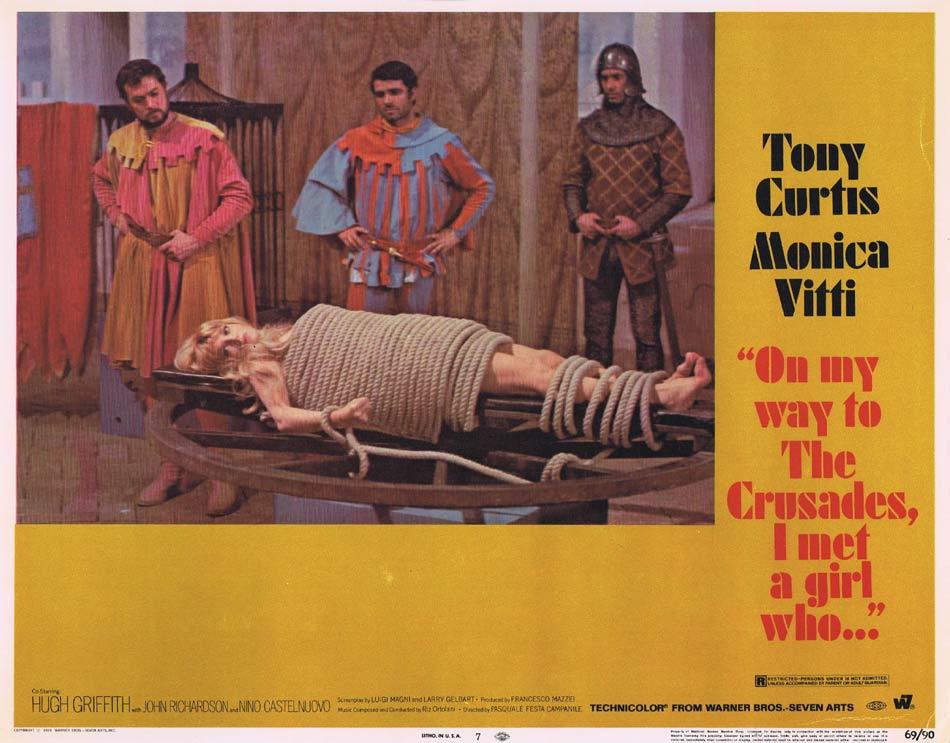 ON MY WAY TO THE CRUSADES I MET A GIRL WHO Lobby Card 7 Tony Curtis