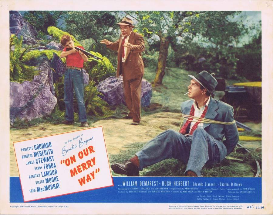 ON OUR MERRY WAY Lobby Card Fred MacMurray William Demarest