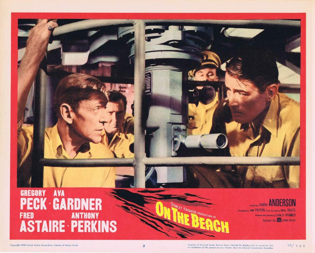 ON THE BEACH Lobby Card 2 Gregory Peck Fred Astaire Ava Gardner
