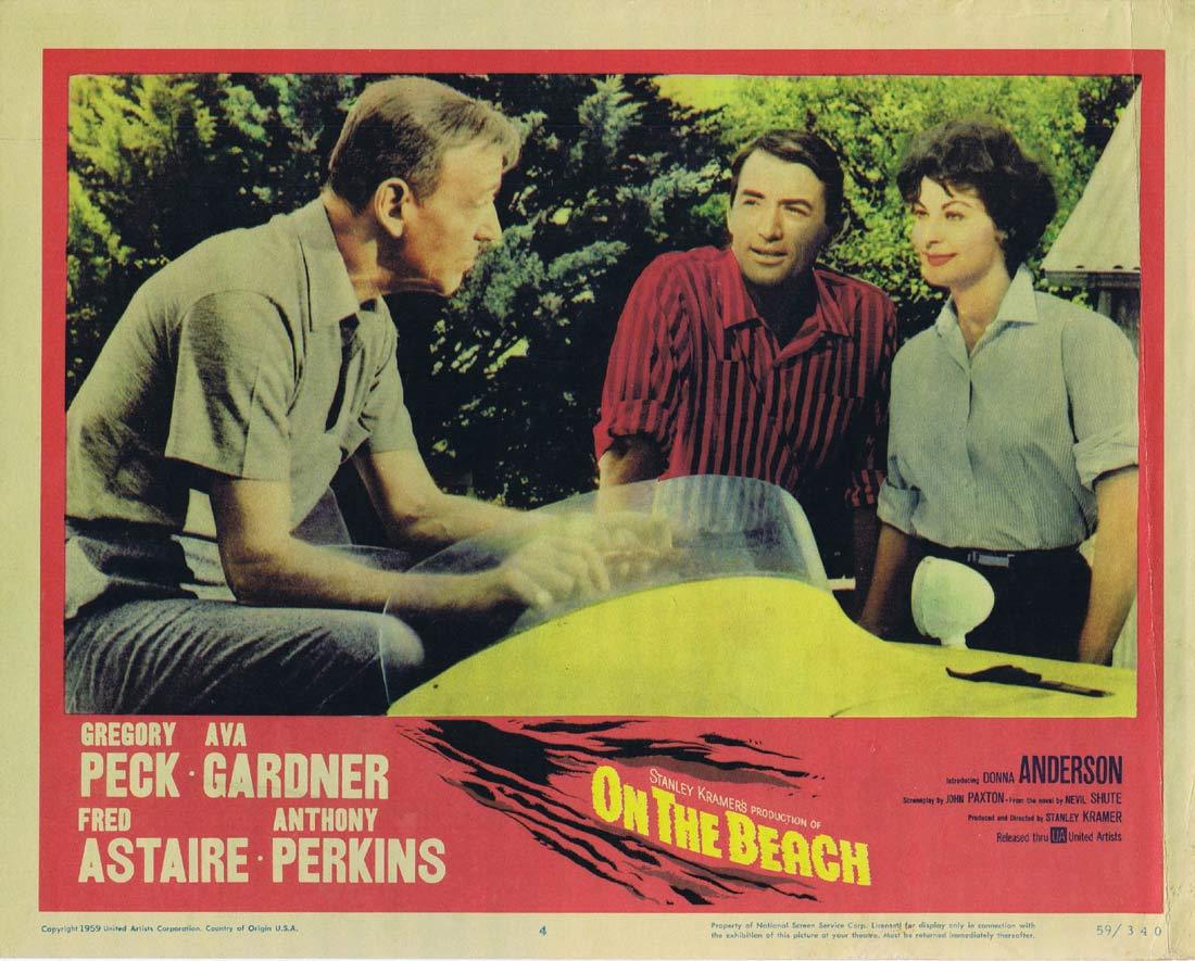 ON THE BEACH Lobby Card 4 Gregory Peck Fred Astaire Ava Gardner