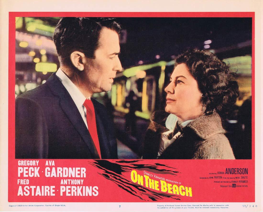 ON THE BEACH Lobby Card 7 Gregory Peck Fred Astaire Ava Gardner