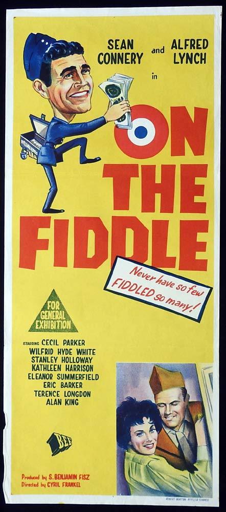 ON THE FIDDLE Original Daybill Movie Poster Sean Connery British Comedy