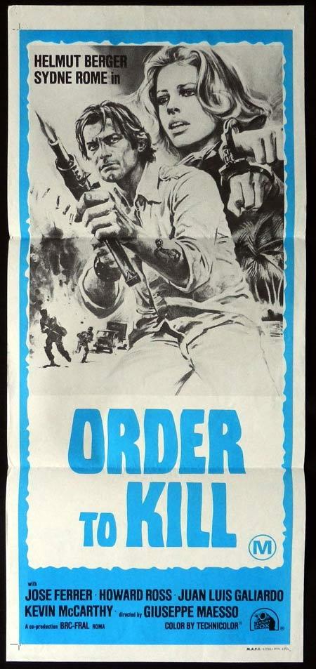 ORDER TO KILL Original Daybill Movie Poster Sydne Rome Helmut Berger
