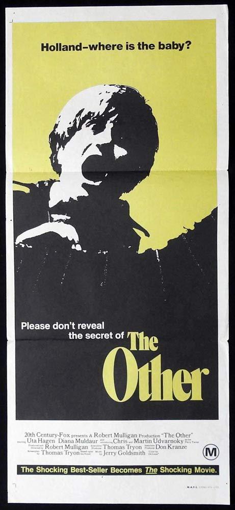 THE OTHER Original Daybill Movie Poster Uta Hagen Diana Muldaur